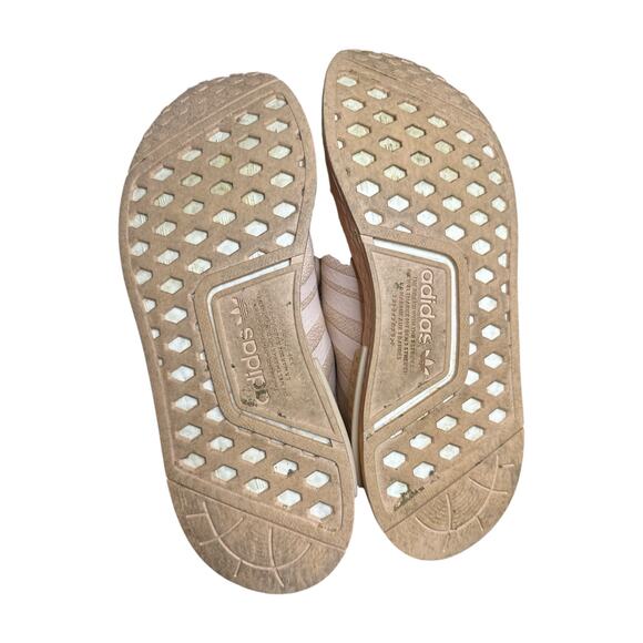 Adidas Women’s Peach Light Pink Lace Up NMD R1 Athletic Workout Shoes Size 9 - Picture 5 of 7